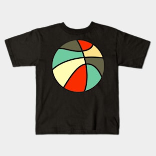 basketball retro colors Kids T-Shirt